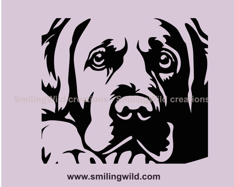 Labrador retriever svg clip art vector graphic cuttable file