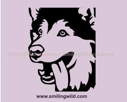 Malamute svg cuttable clip art design, dog vector graphic