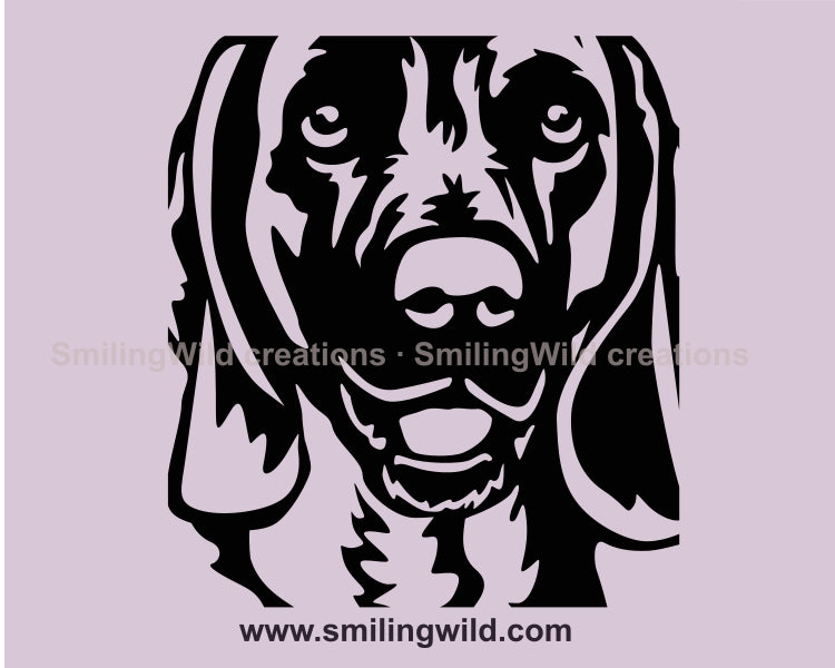 Bavarian mountain scent hound svg cuttable clip art design