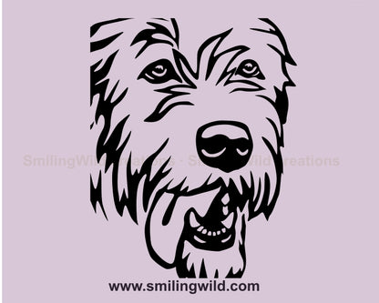 Irish Wolfhound SVG, schneidbare Vektordatei