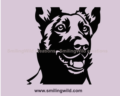 Dutch shepherd svg vector clip art