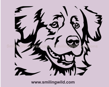 Golden Retriever SVG-Vektorgrafik