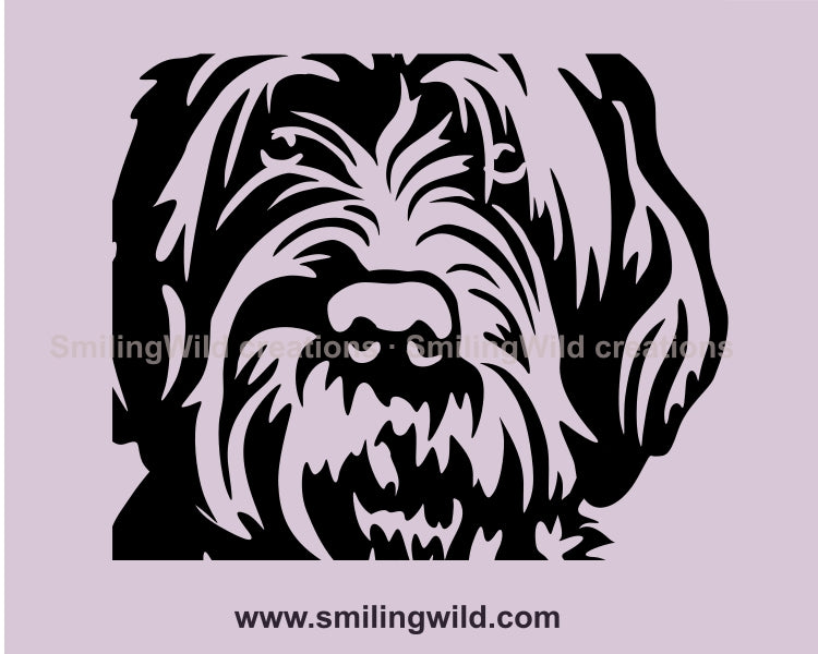 Wirehaired Pointing Griffon svg cuttable clip art design