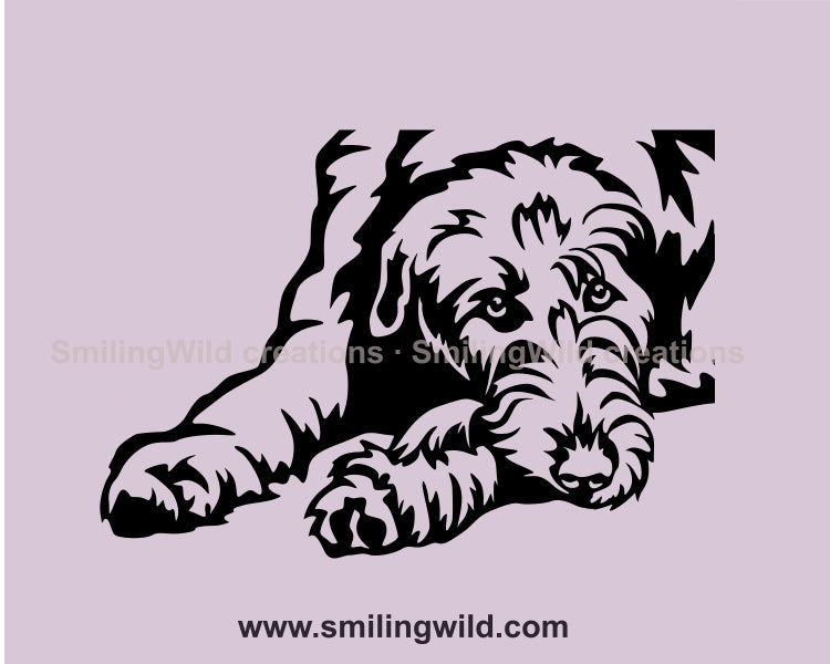 Irish woulfhound svg vector file