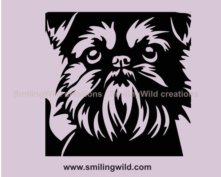 Brüsseler Griffon SVG-Vektordatei, schneidbare SVG-Clipart