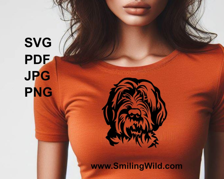 Wirehaired Pointing Griffon svg cuttable clip art design