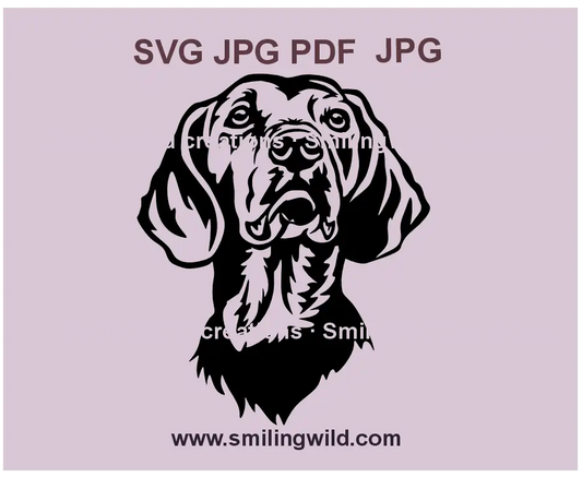 Schiller Hound hunting dog clipart featuring a detailed vector design of the Swedish hunting breed, ideal for crafting and engraving