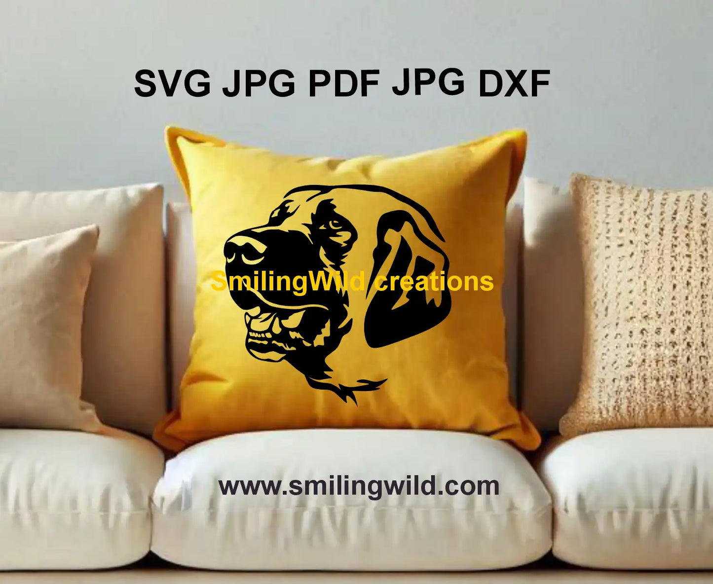 Kangal Dog SVG PNG DXF – Hunting dog silhouette for wall art, Glowforge projects, and handmade decor