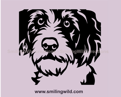 Aussiedoodle SVG ClipArt Illustration