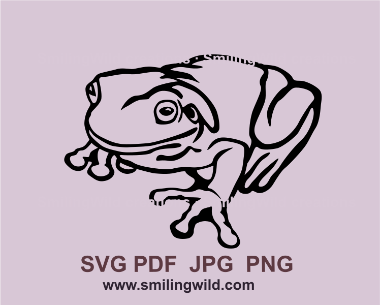 australian green tree frog clip art image