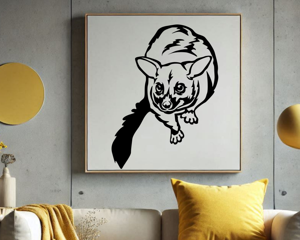 australian possum vector clip art desing as wallart decor