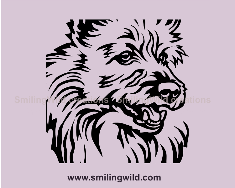 Australian terrier graphic style porrait