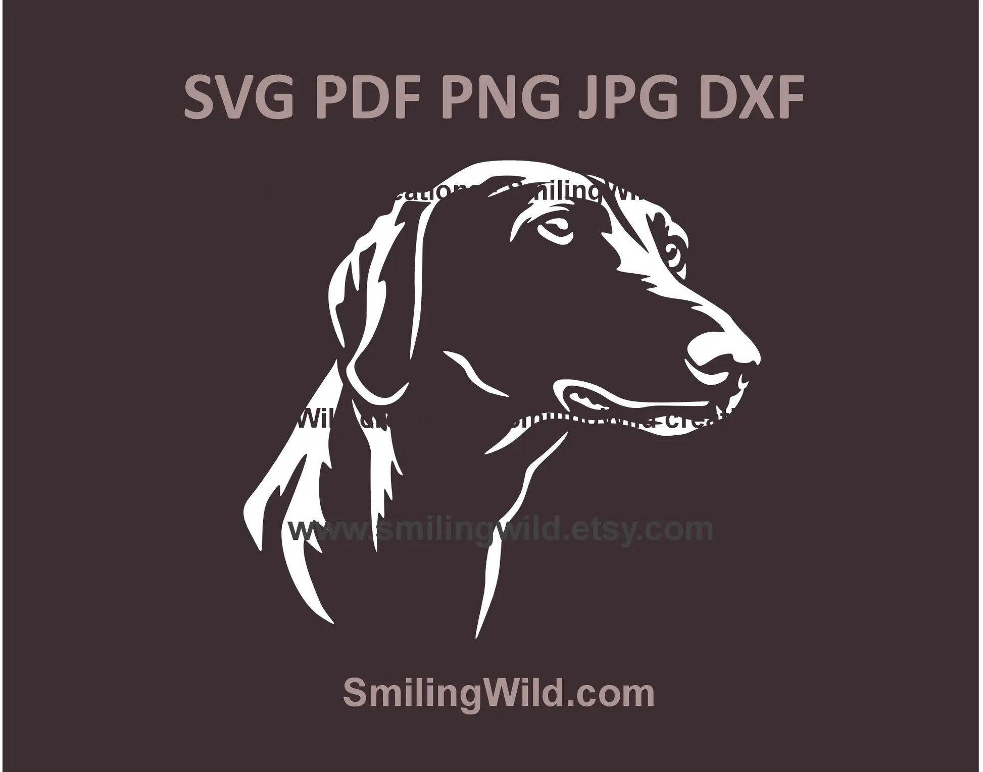 Azawakh sighthound SVG & PNG white dog clipart – high-quality vector graphic for Cricut, Silhouette, and Glowforge laser cutting