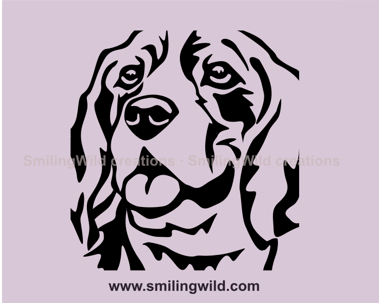 Beagle clip art style graphic