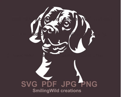 Beagle dog svg vector graphic clip art file