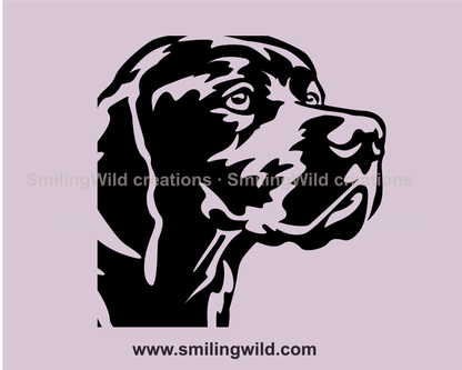 english pointer vector cuttable image