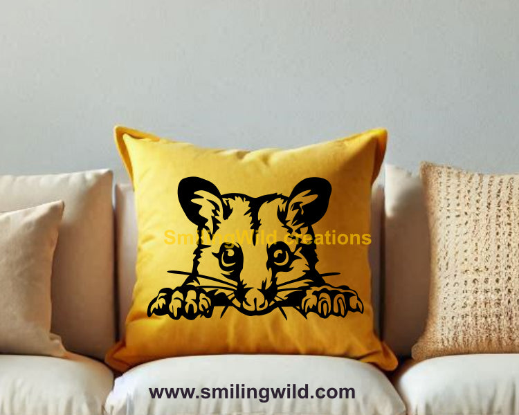 Brushtail Possum SVG, high-quality vector art of Australian wildlife for digital crafting projects