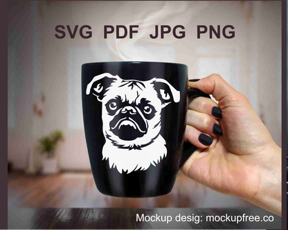 brussels griffon svg png application drawing in vector style