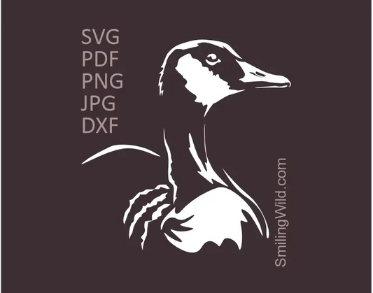 Canada Goose Clipart SVG, PNG, DXF files. Detailed canada bird vector graphic optimized for Cricut cutting