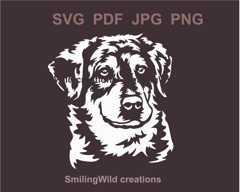 Spane herding dog carea leones svg file for diy projects