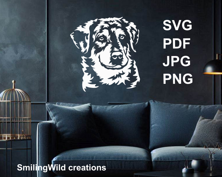 carea leones dog svg png portrait for cricut and diy crafts