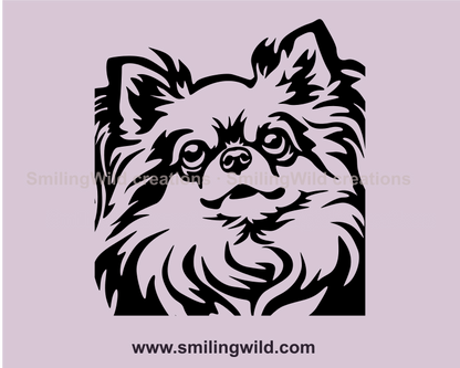 chihuahua svg vector graphic desgin face
