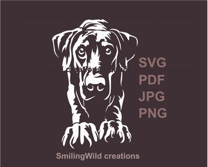 a walking doberman pinscher svg clip art design
