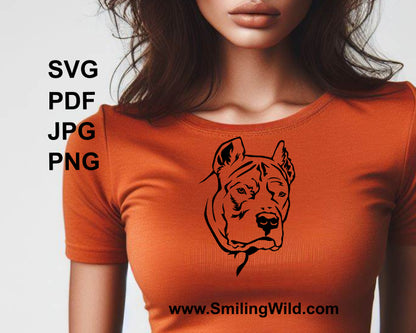 dogo argentino design printed on a t shirt