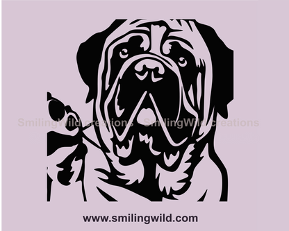 english mastiff face cuttable arwork