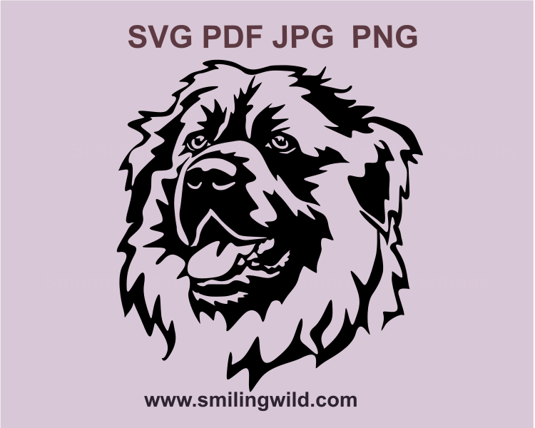 estrela mountain dog svg graphic potrait