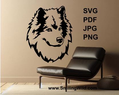 eurasier digital wall sticker design