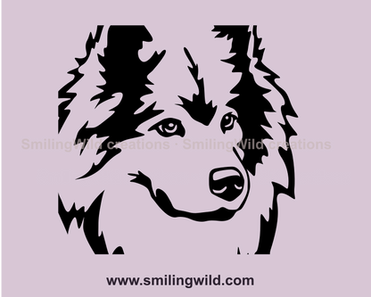 eurasier face graphic image