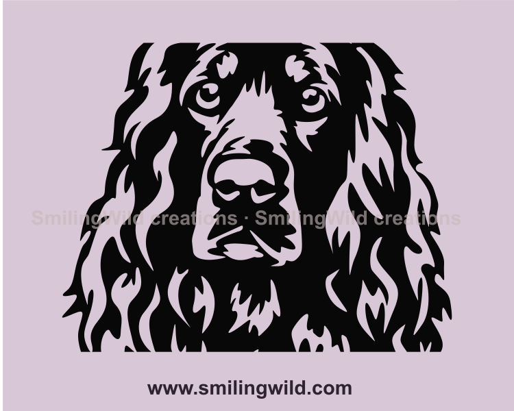 field spaniel face design