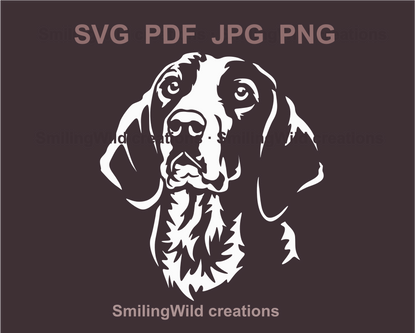 finnish hound svg clip art diy portrait