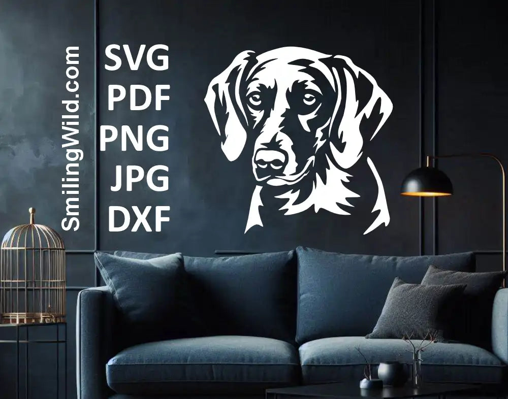 Realistic American Foxhound White Dog DXF File – Perfect for Engraving, Vinyl Decals, and Rustic Home Decor