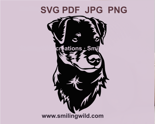 German hunting terrier svg clip art design 