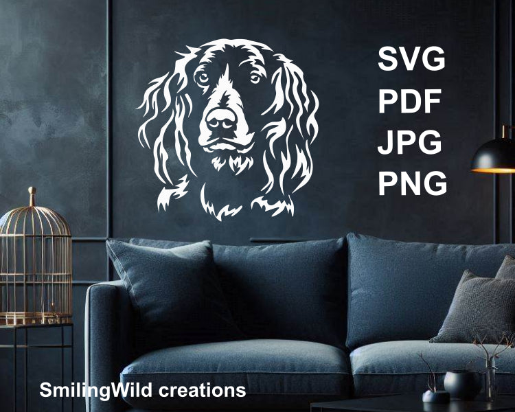 german spaniel svg png vector clip art decoration design