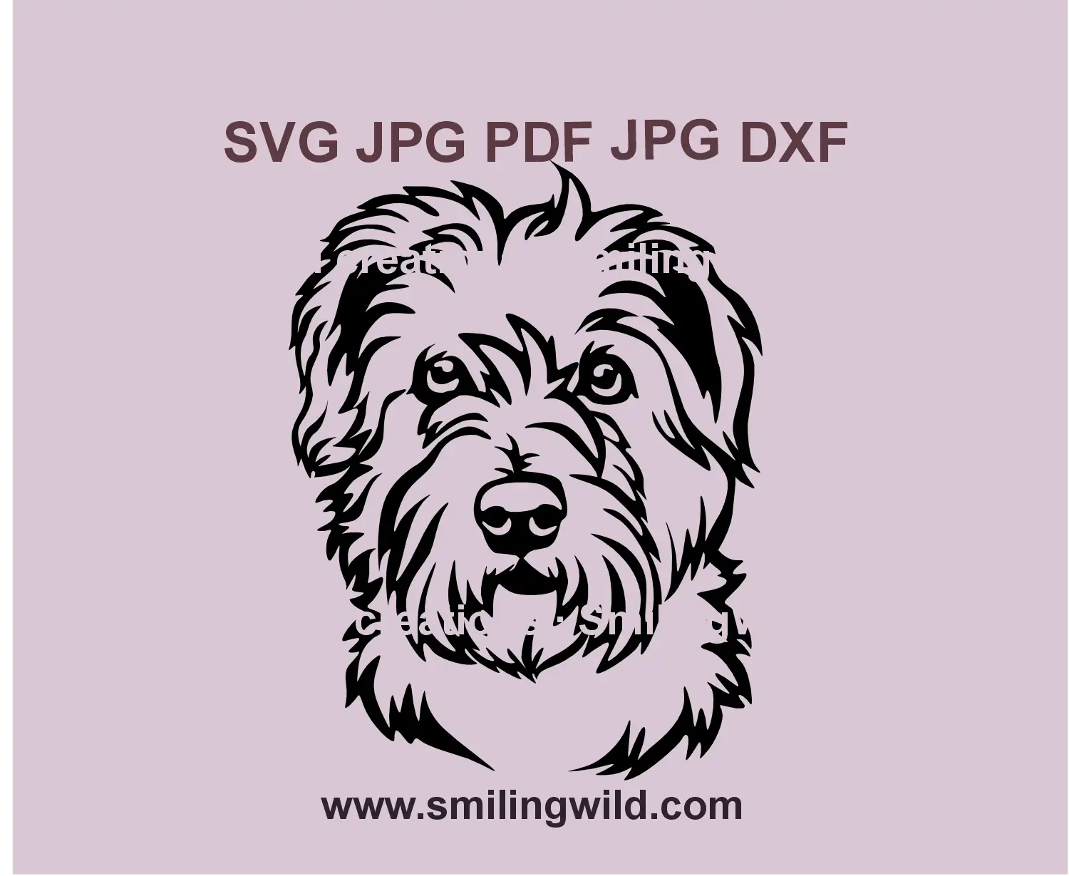 Glen of Imaal Terrier SVG & PNG – realistic hunting dog clipart for Cricut and laser cutting projects