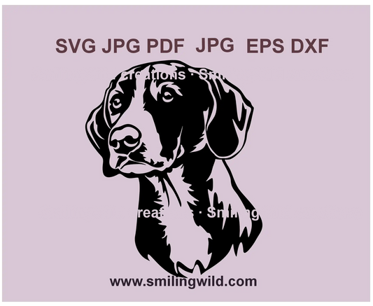 Gotland Hound hunting dog SVG, PNG, and DXF clipart for Cricut, Silhouette, and laser cutting projects