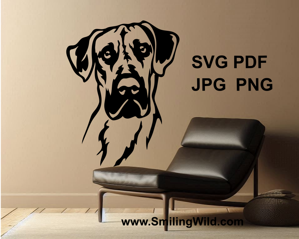 great dane svg dog diy idea sticker