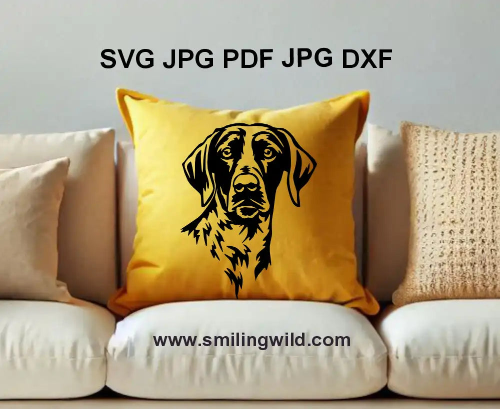 pointer dog PNG portrait – High-quality hunting dog clipart for crafts and T-shirt designs