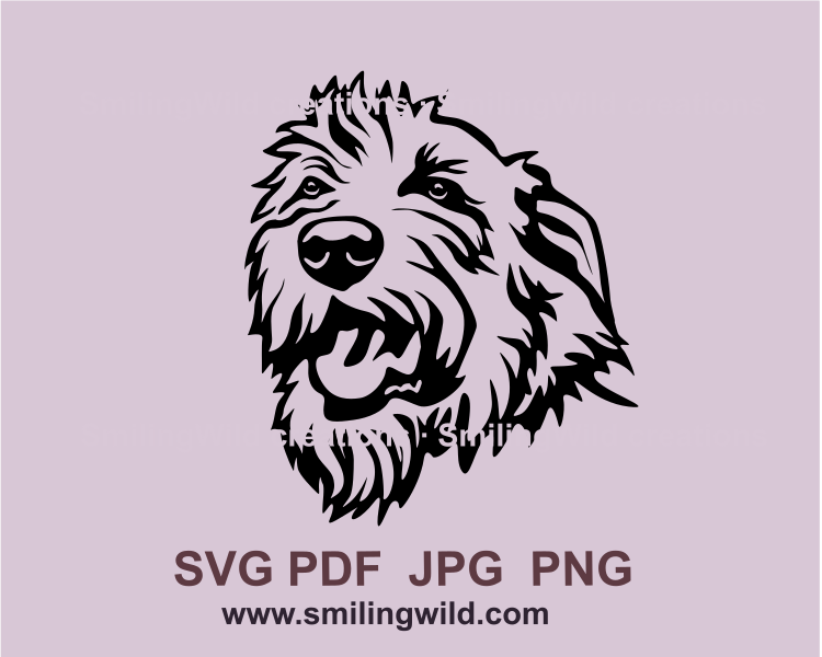 irish wolfhound clip art with transparent background for cutting needs