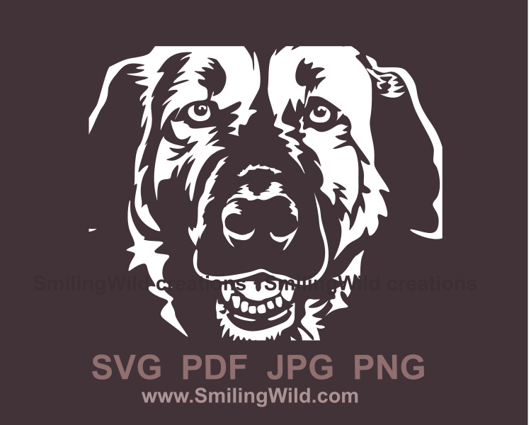 kangal face portrait in vector style for cutting eeds