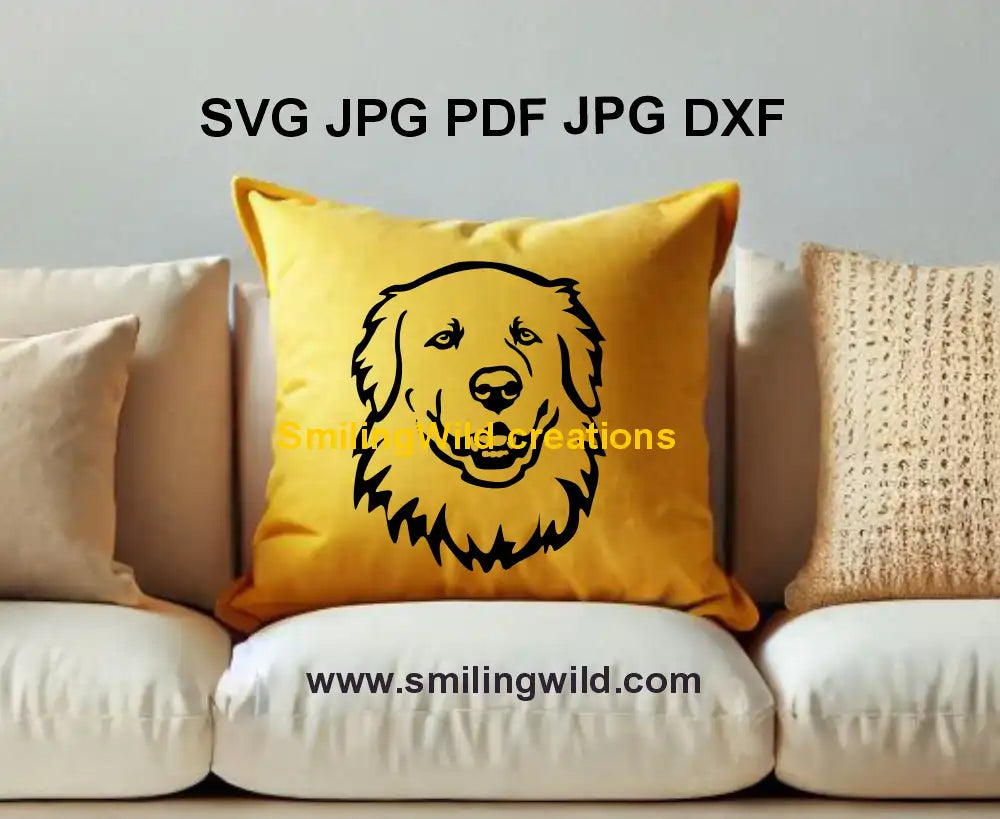 Kuvasz dog vector graphic svg and DXF - perfect for engraving and vinyl cutting