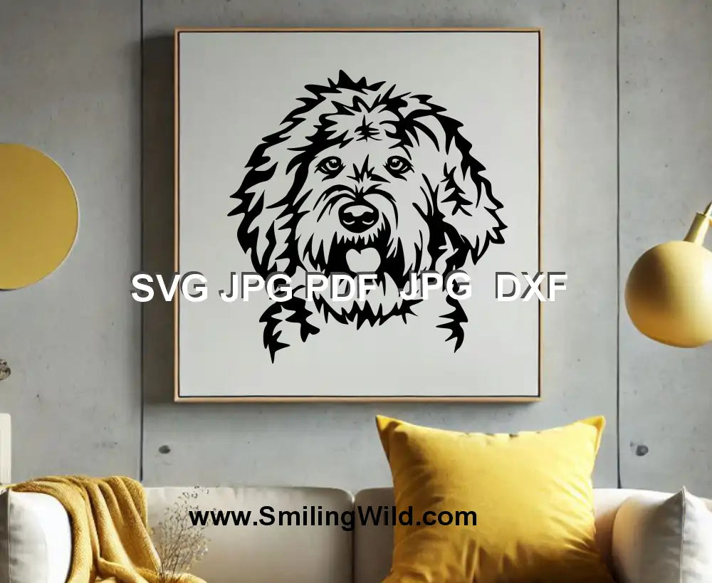 Labradoodle svg & png clipart pet decal - Cricut file perfect for home decor and personalized accessories