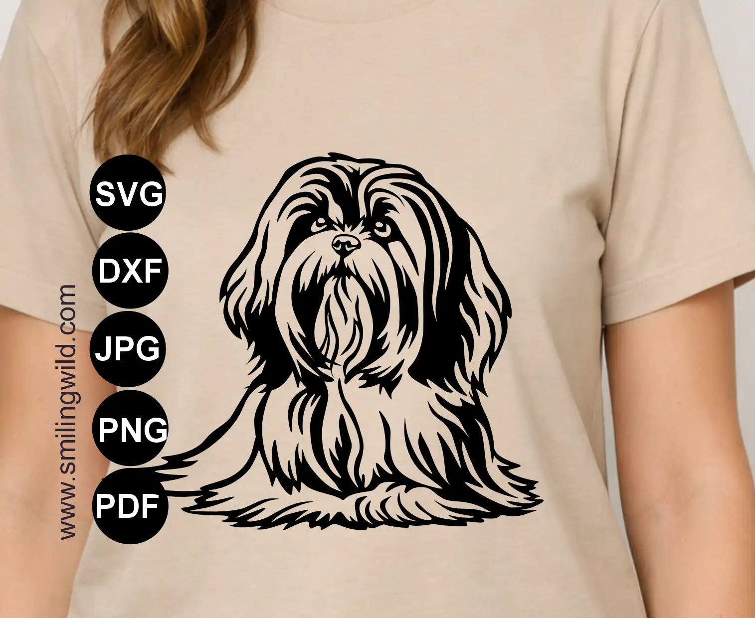 Lhasa Apso PNG  clipart cut file for Cricut, Silhouette, and vinyl decals