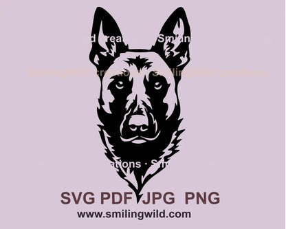 Malinois SVG Clip Art zum Ausschneiden, Hunde-Vektorgrafik