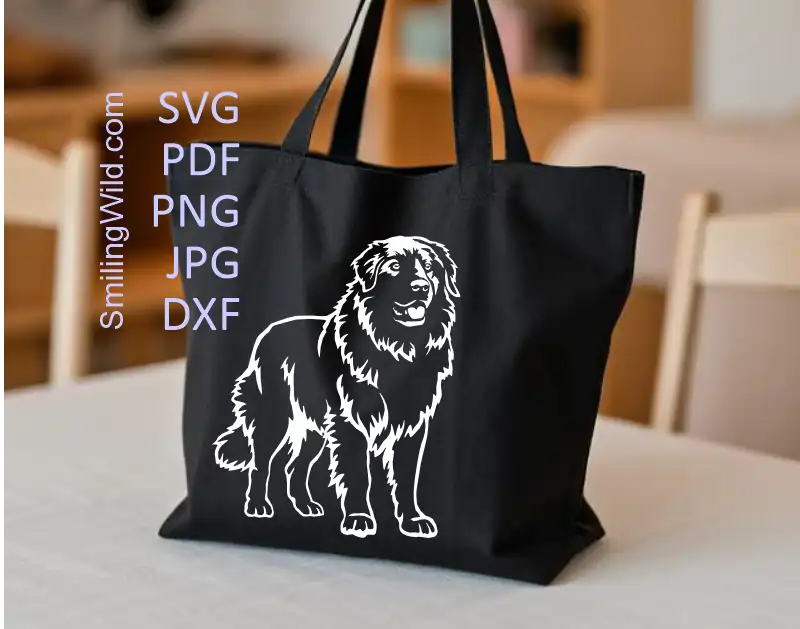 Maremma SVG - Sheepdog White Vector Clipart file preview, confirming graphic file formats for all professional cutting equipment.