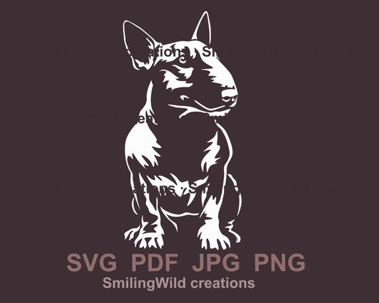 Bull terrier svg