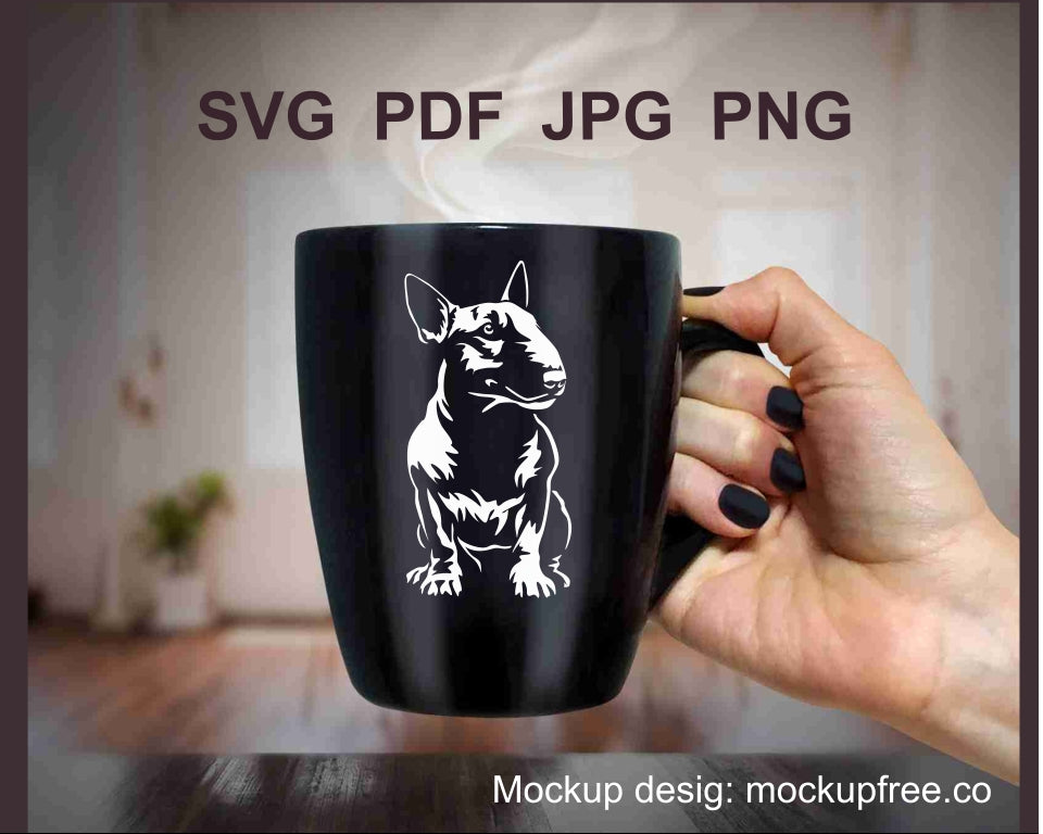 Bull terrier svg